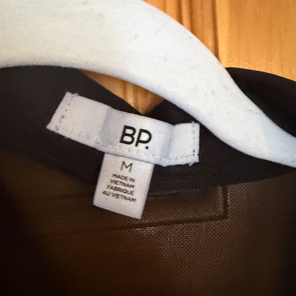 BP Black Sheer Mesh Button-up Shirt Size M - Picture 7 of 9